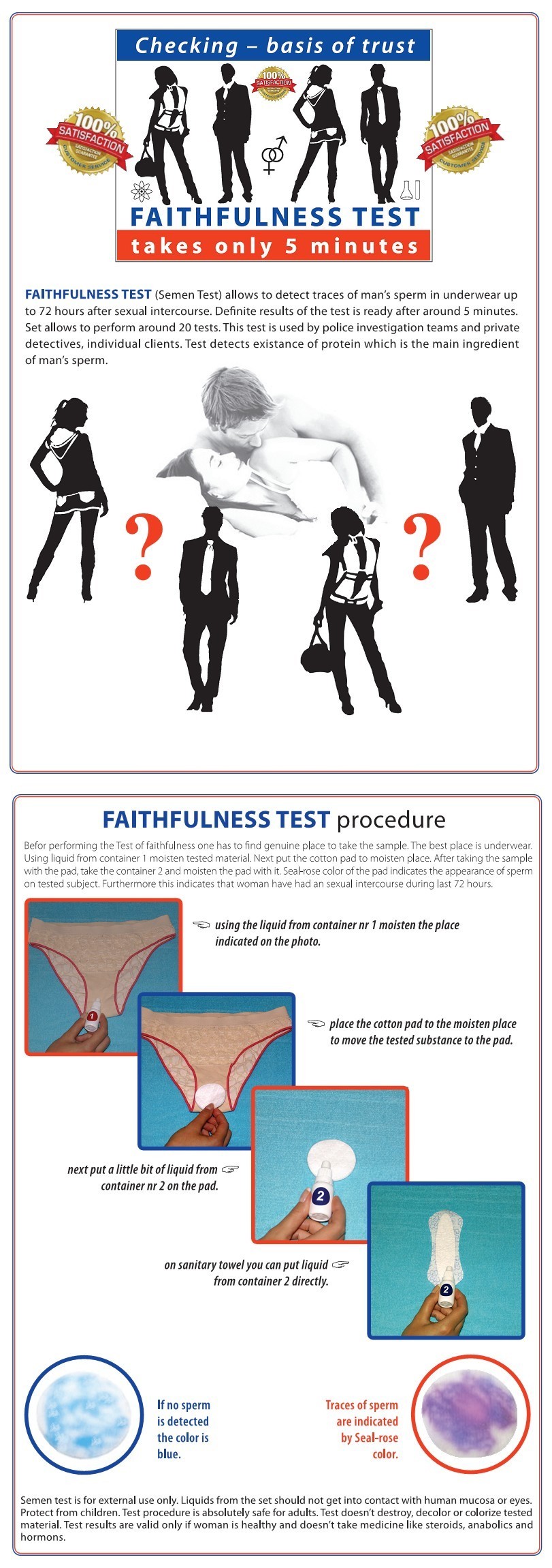 test underwear spouse in Free cheating for sperm