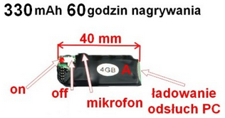 mini dyktafon 60