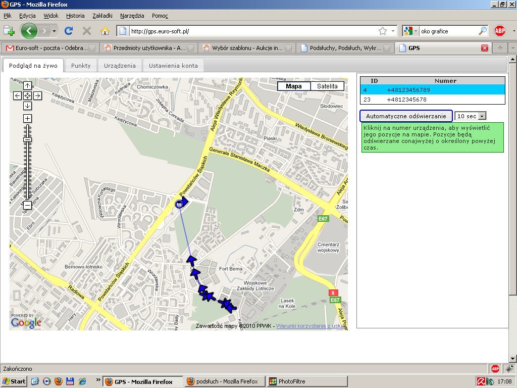 wykrywanie GPS Warszawa, wykrywanie GPS wykrywanie GPS Warszawa