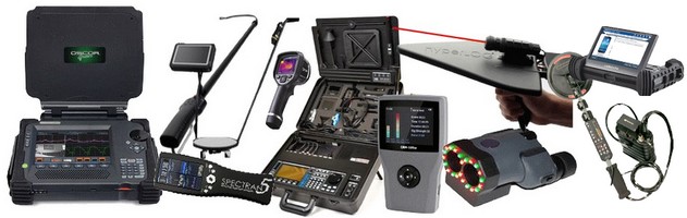 Nasza beza sprzętowa wykorzystywana do wykrywania podsłuchu. Wykrywanie podsłuchu Warszawa.