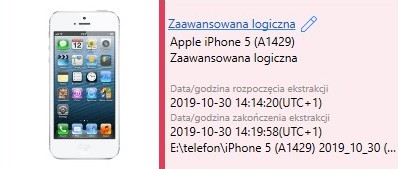 odczyt informacji z telefonu Warszawa UFED